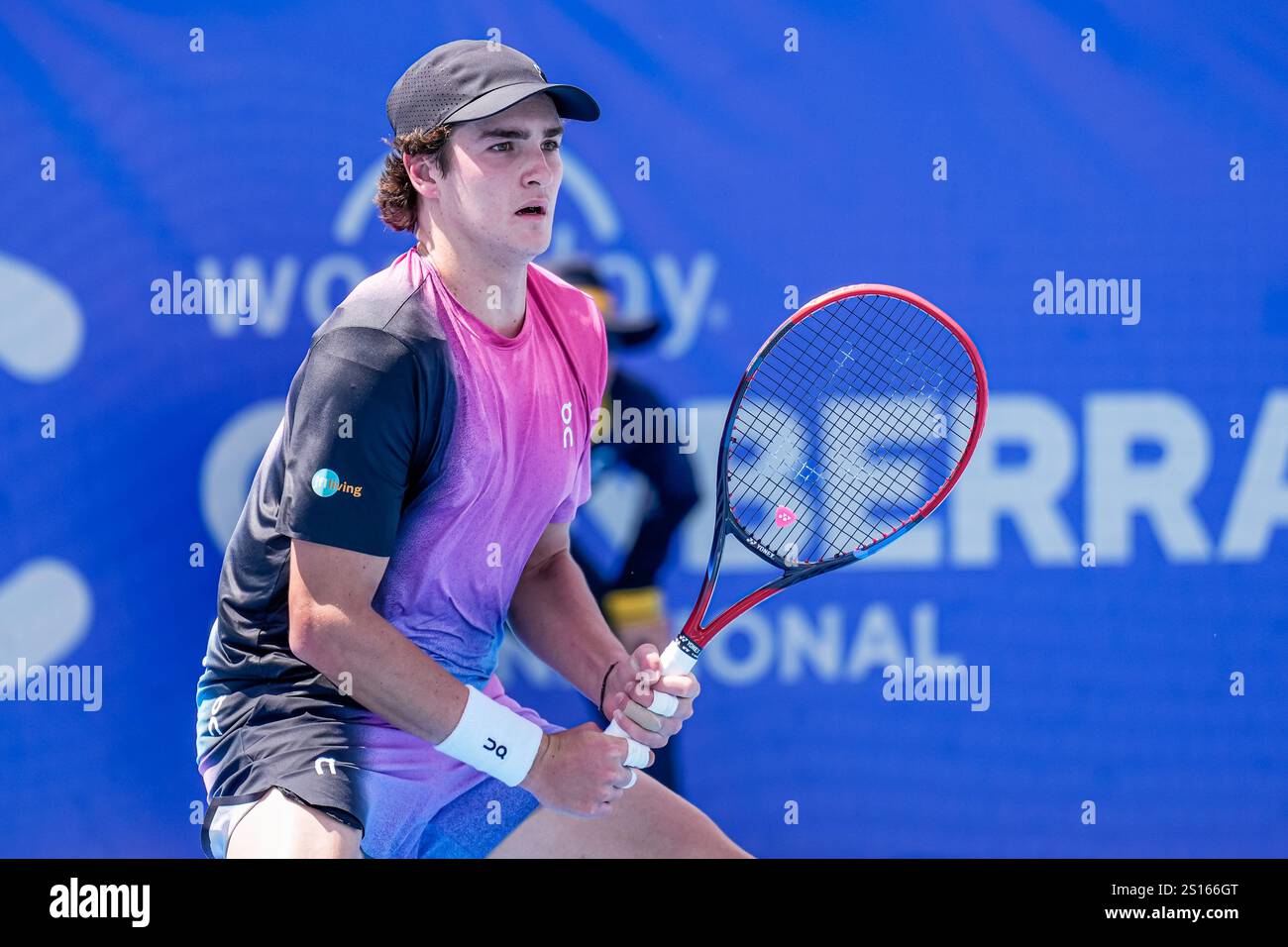 Canberra, Australia; 1st Jan 2025 Joao Fonseca of Brazil is pictured