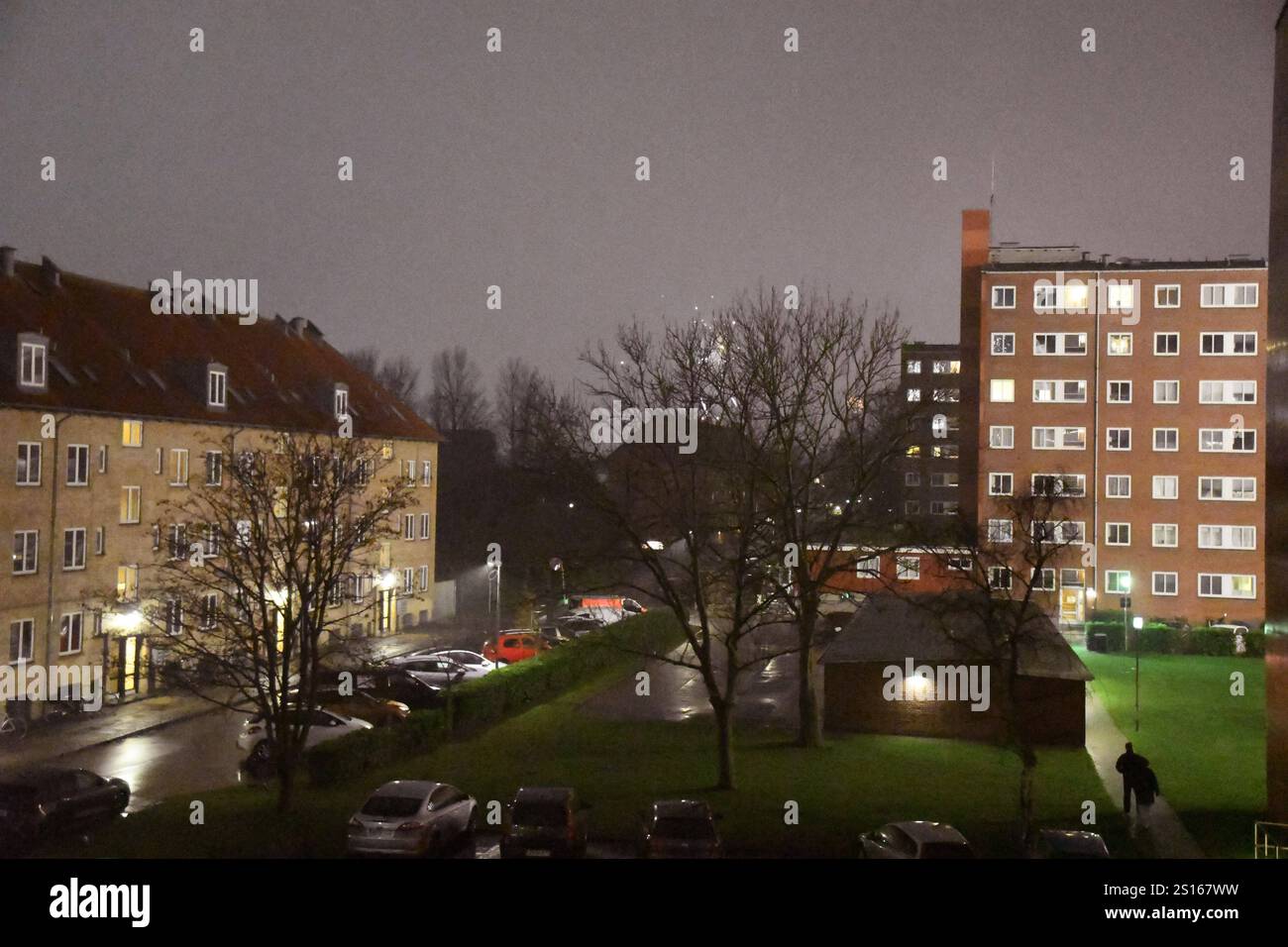 Copenhagen/ Denmark/01 Jan 2025/ Danish weather rain fall ans show