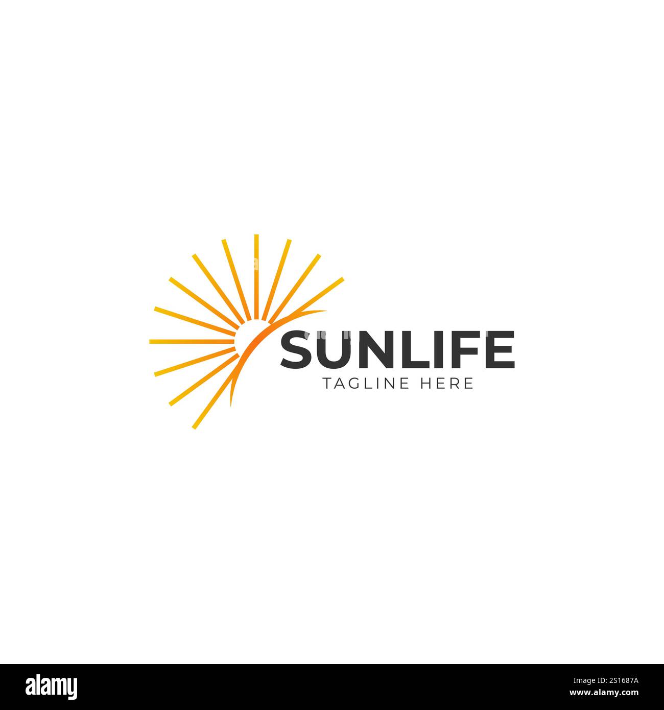 sun logo and icon template design Vector. Stock Vector