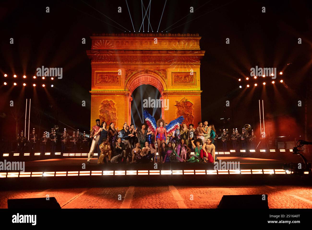 Concert for the 2025 New Year celebrations on the ChampsElysées in