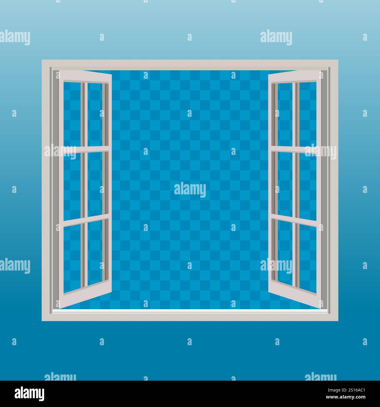 Open window exterior house Stock Vector Images - Alamy