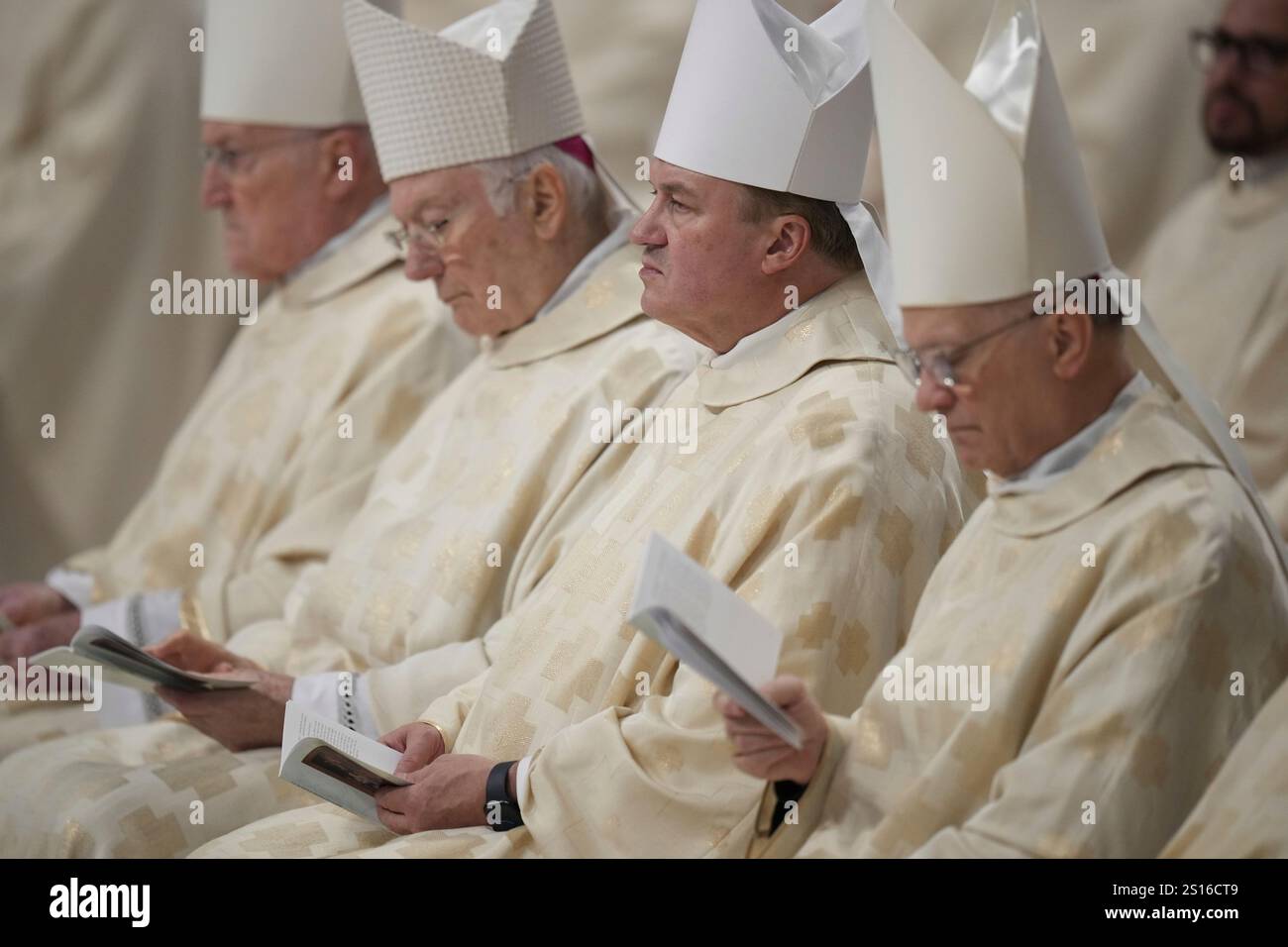 follow Pope Francis presiding over a mass in St. Peter's
