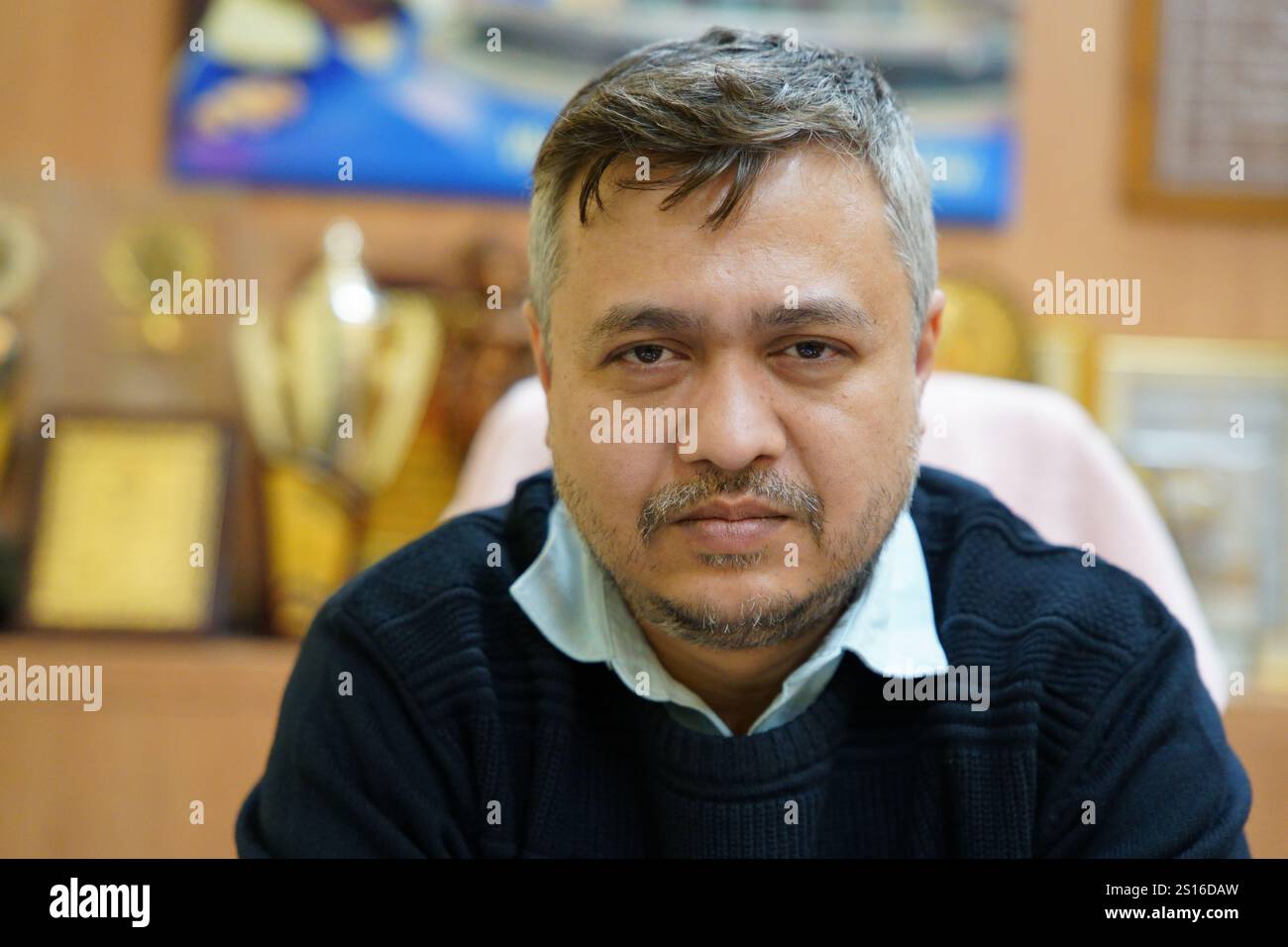 Kolkata, India - January 1, 2025: Arnab Chatterjee, an engineer by ...