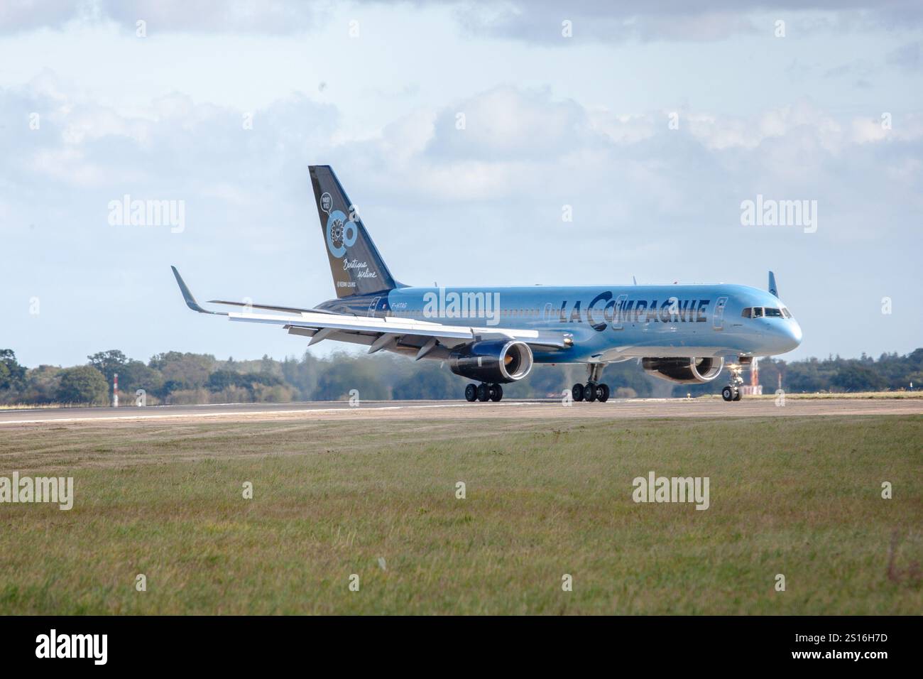 F-HTAG La Compagnie Boeing 757-256 Norwich Airport UK 02-10-2019 - Stock Image