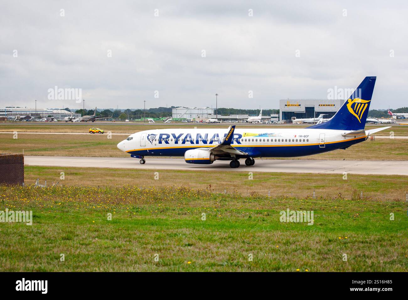 9H-QCF Boeing 737-8AS Ryanair London Stansted UK 10-09-2022 - Stock Image