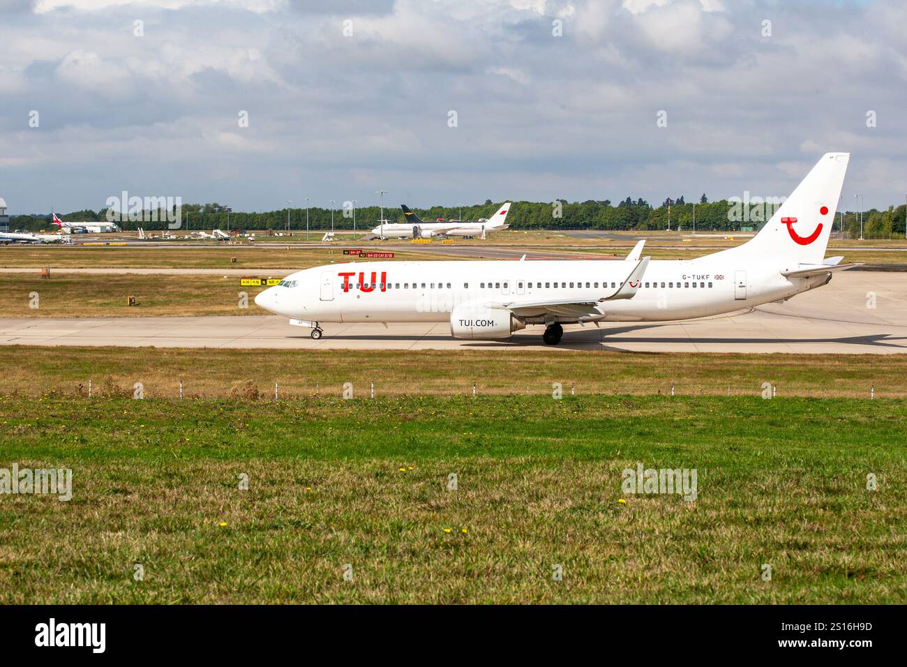 G-TUKF Boeing 737-8AS TUI London Stansted UK 10-09-2022 - Stock Image