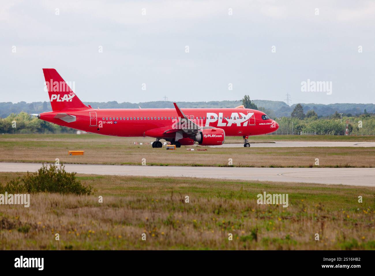 TF-PDD Play Airlines Airbus A320-251N London Stansted UK 10-09-2022 - Stock Image