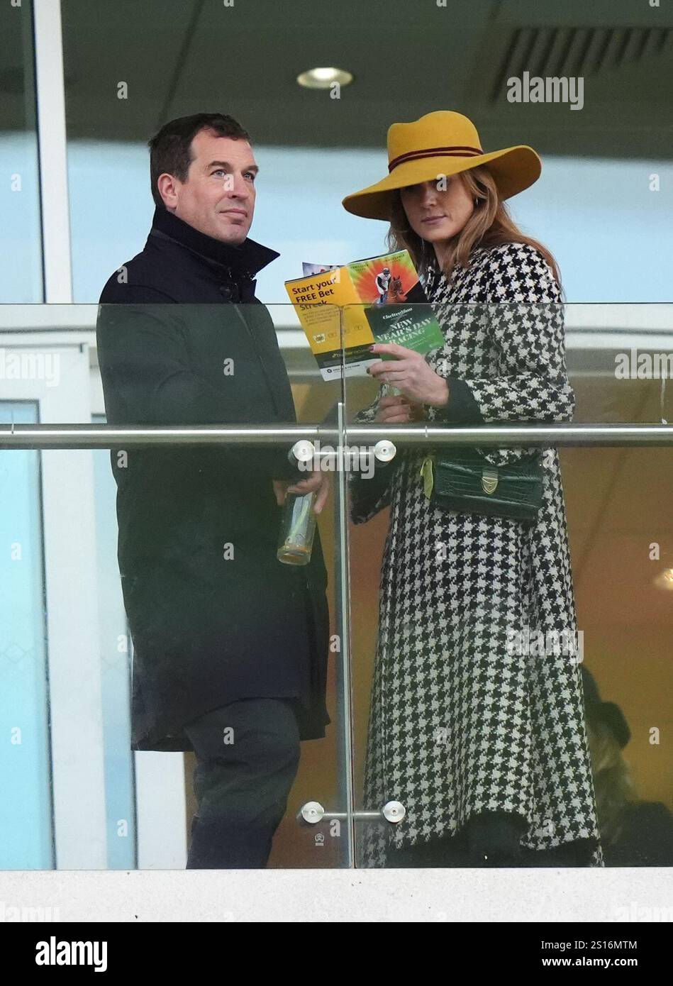 Peter Phillips and partner Harriet Sperling during New Year’s Day