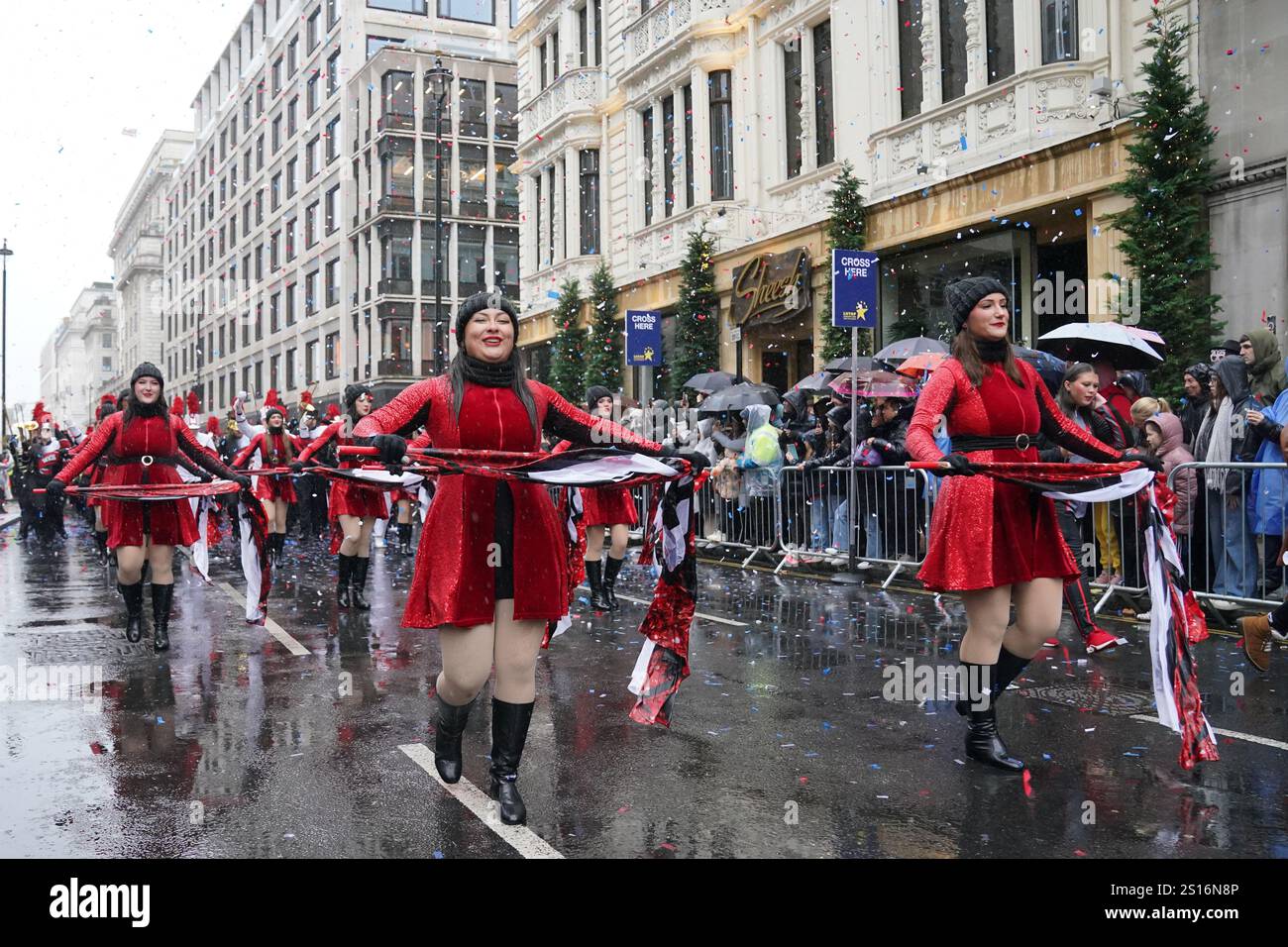 Performers during the New Year's Day Parade in central London. Picture