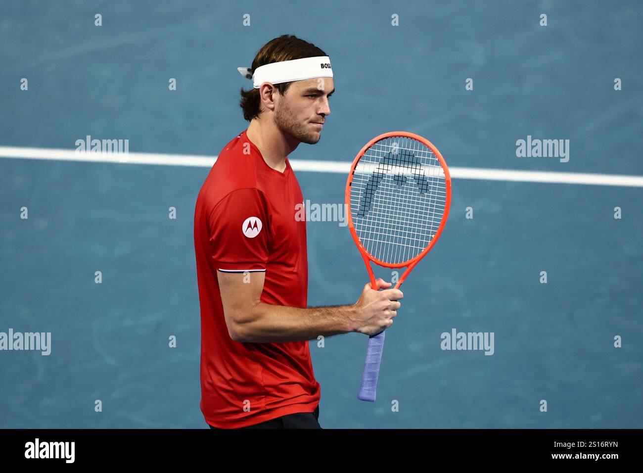 Taylor Fritz of the United States celebrates his win over Zhizhen Zhang