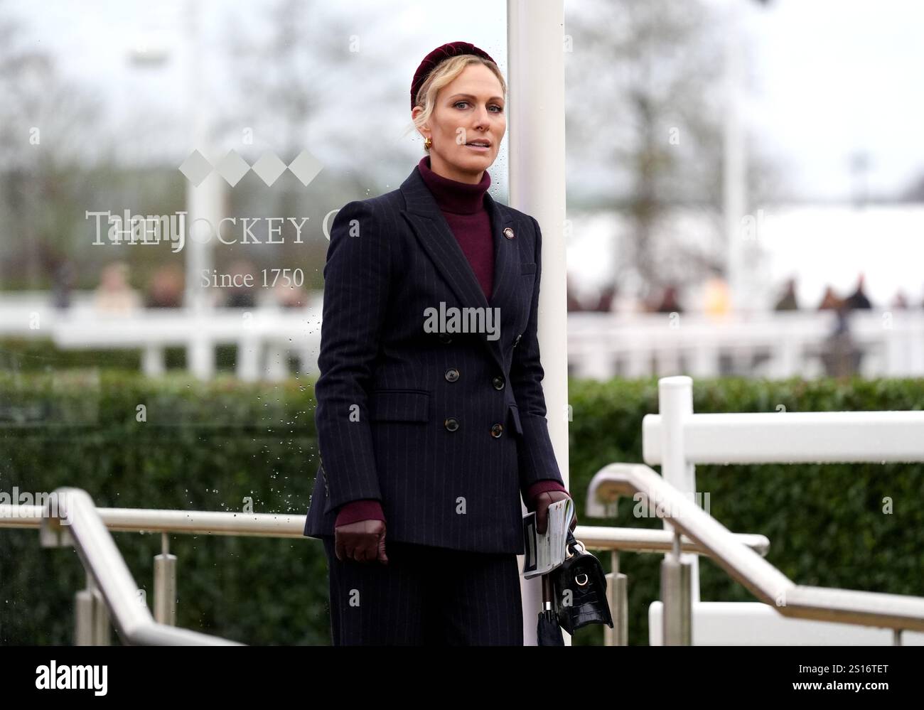 Zara Tindall during New Year's Day Racing at Cheltenham Racecourse