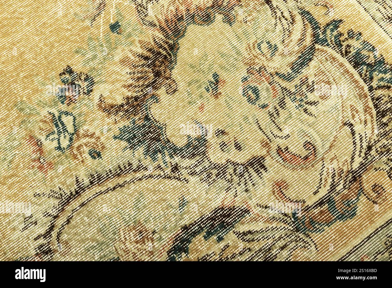 Textures and patterns in color from woven carpets Stock Photo