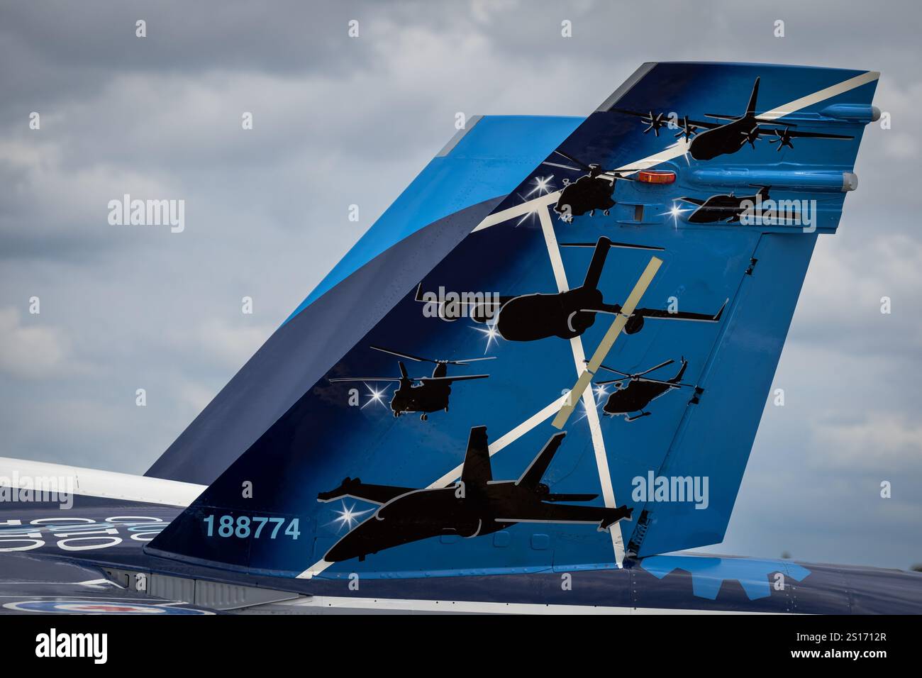 Royal Canadian Air Force - McDonnell Douglas F-18 Hornet, on static display at the Royal International Air Tattoo 2024. Stock Photo