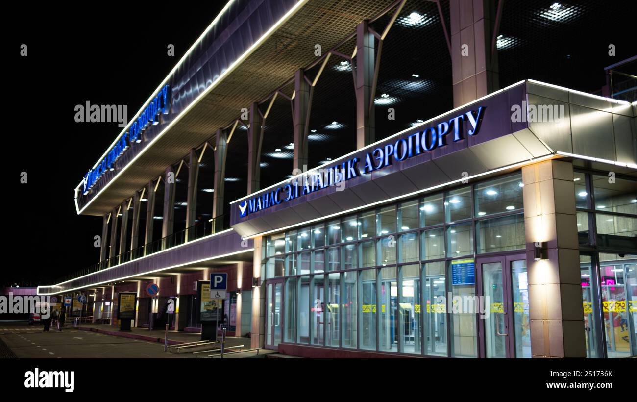 Bishkek Kyrgyzstan October 2 2024 Exterior Of Manas International 