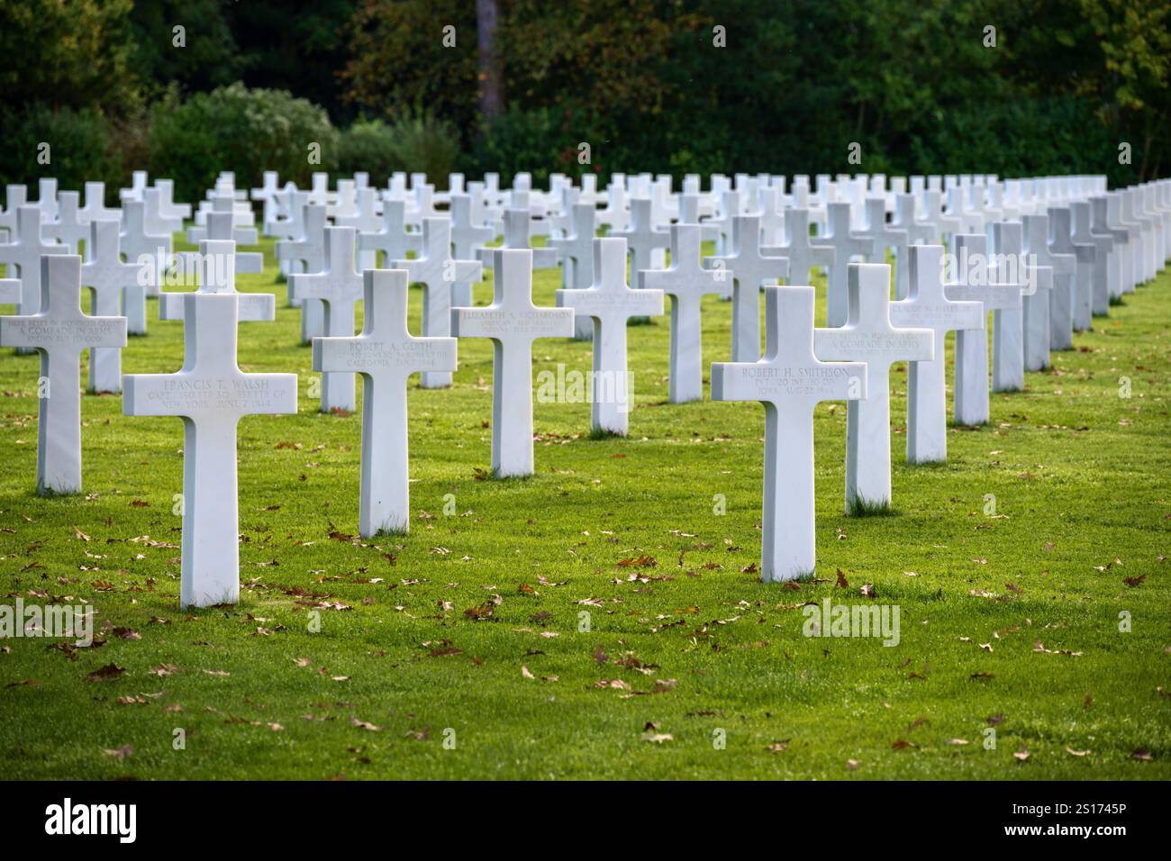 American Cemetery, Colleville, Normandy, France Stock Photo