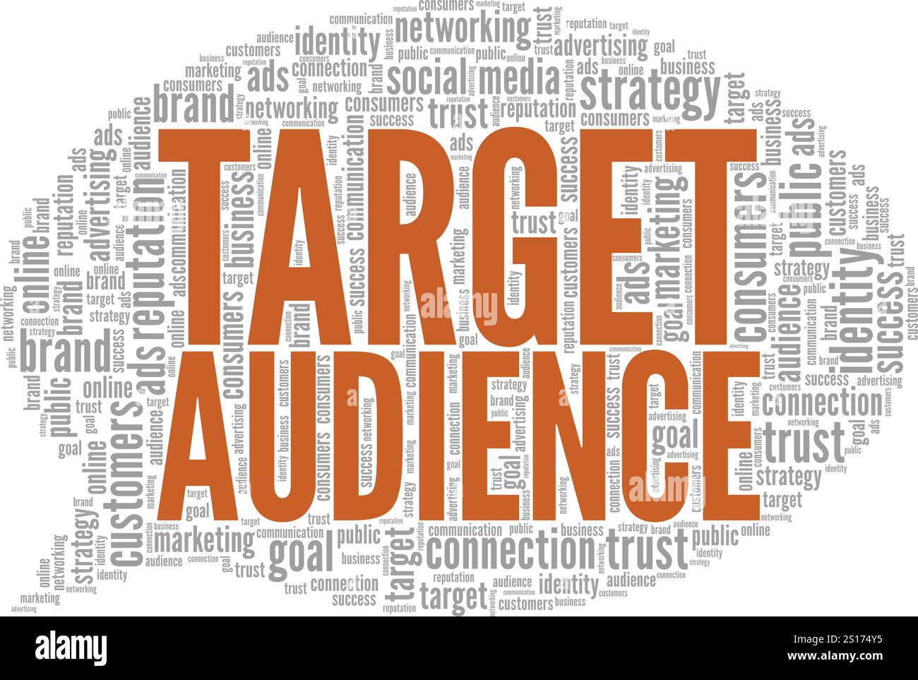 Target Audience word cloud conceptual design isolated on white ...