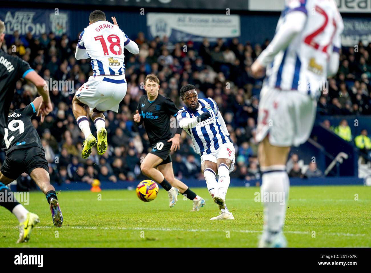 West Bromwich Albion S Josh Maja Scores His Sides First Goal During The