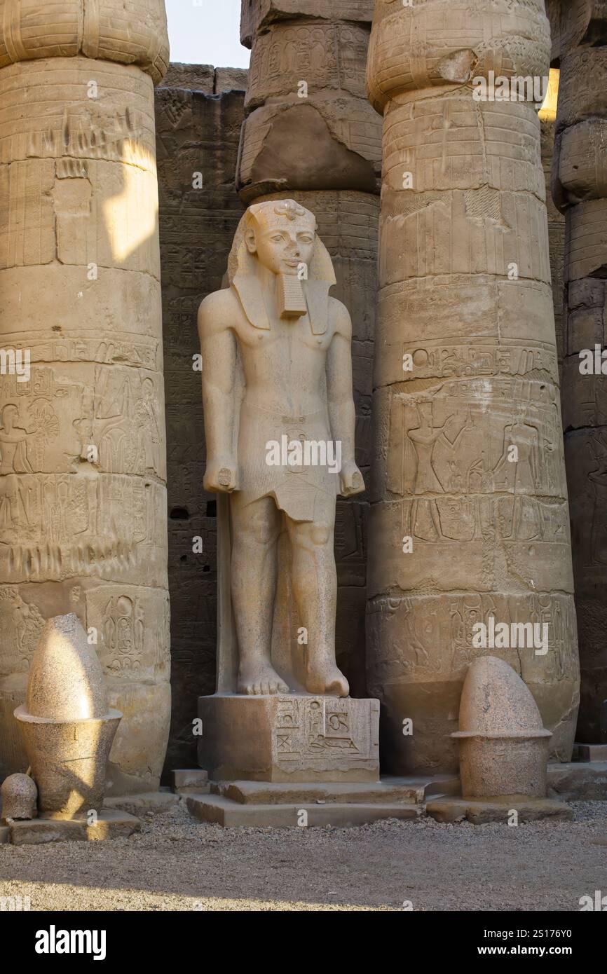 Statue of Ramses II at the Luxor Temple, Egypt Stock Photo - Alamy