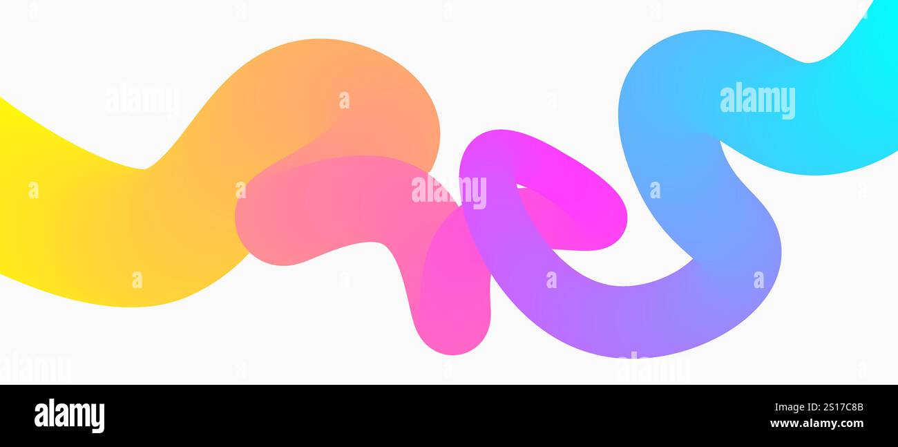 wavy colorful gradient shape. Vector illustration Stock Vector Image ...