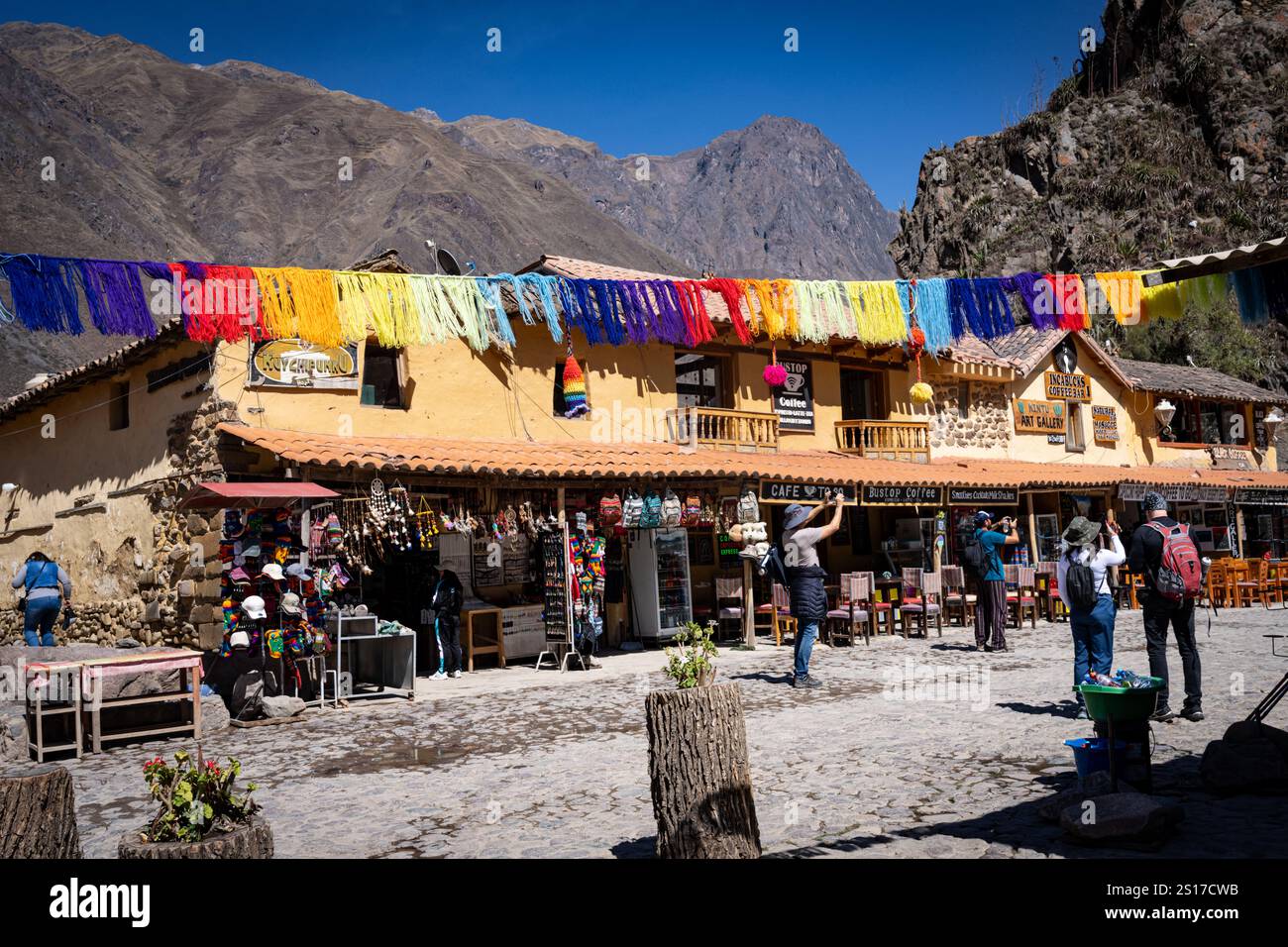 Inca Ruins of Ollantaytambo, Peru Stock Photo