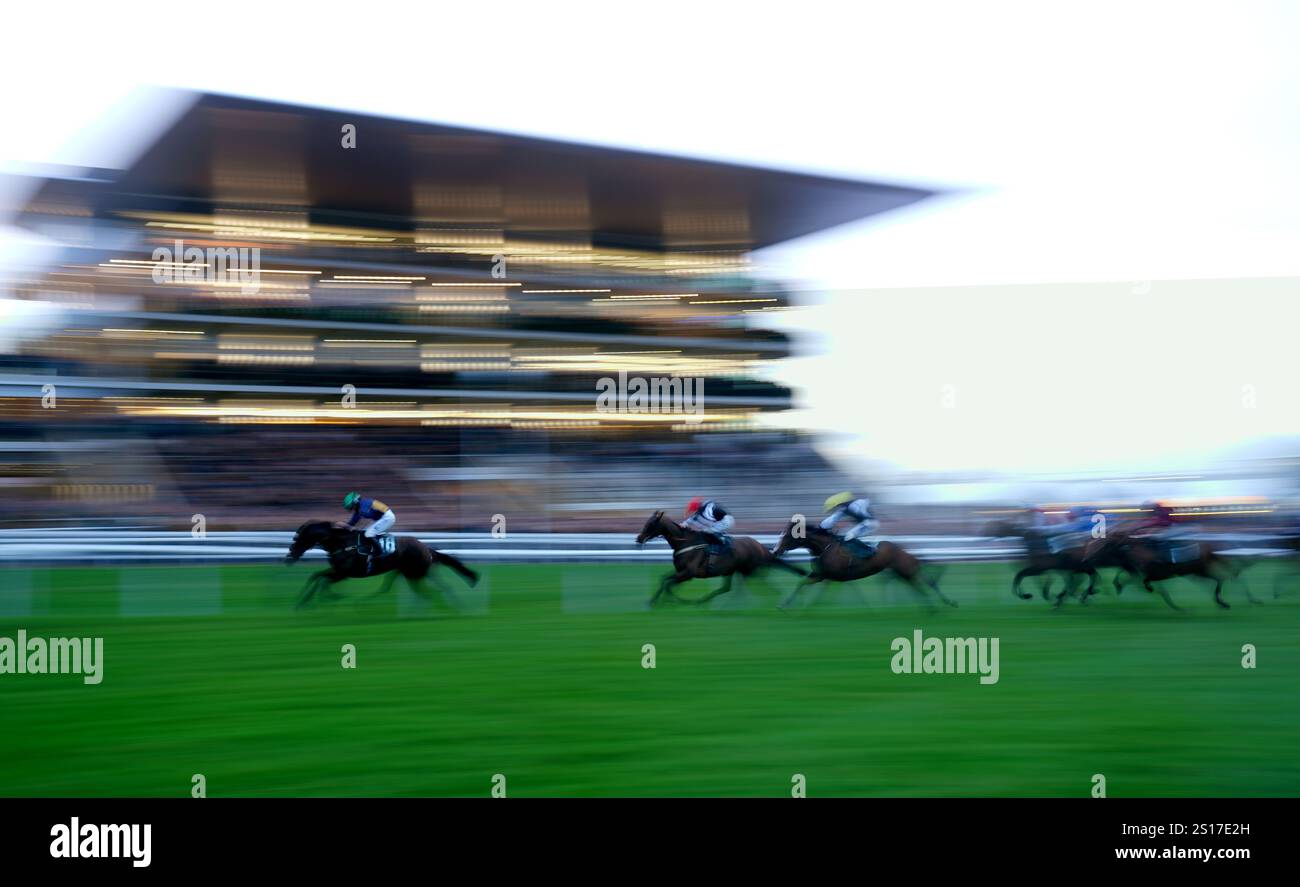 Precious Metal ridden by Lily Pinchin (left) coming home to win the