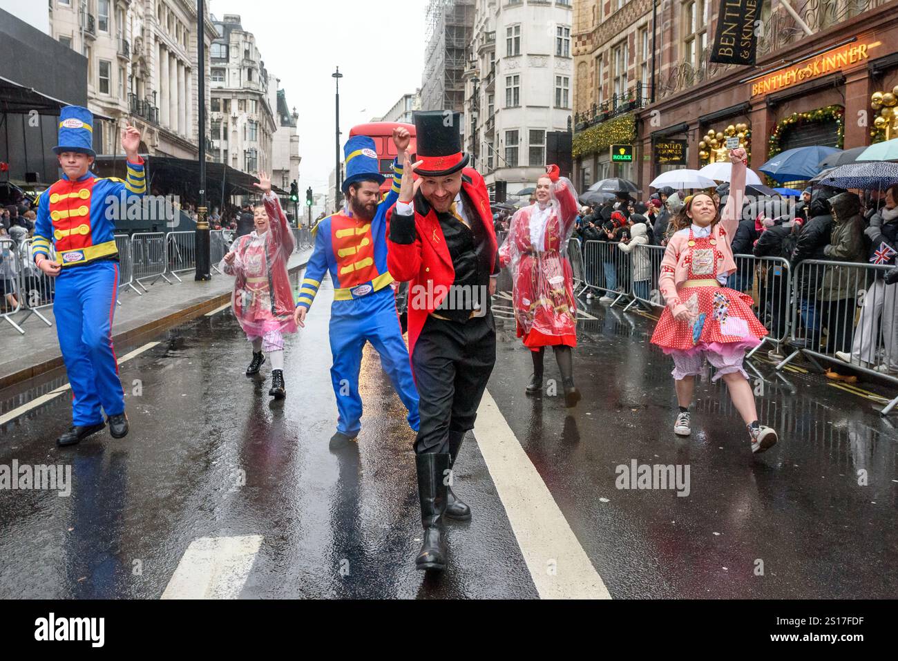 London, UK. 1 January 2025. Thousands of performers attend the London’s