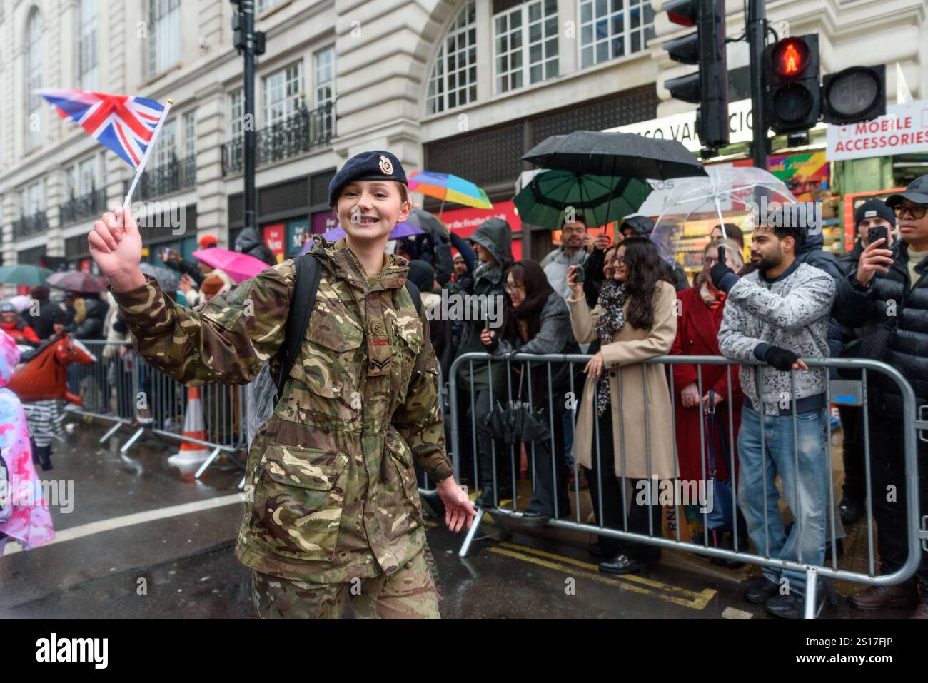 London, UK. 1 January 2025. Thousands of performers attend the London’s