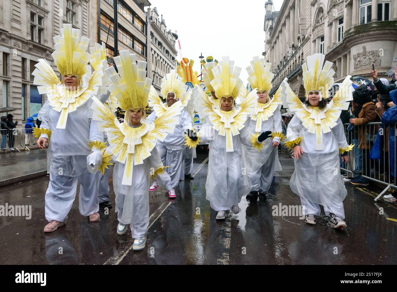 London, UK. 1 January 2025. Thousands of performers attend the London’s