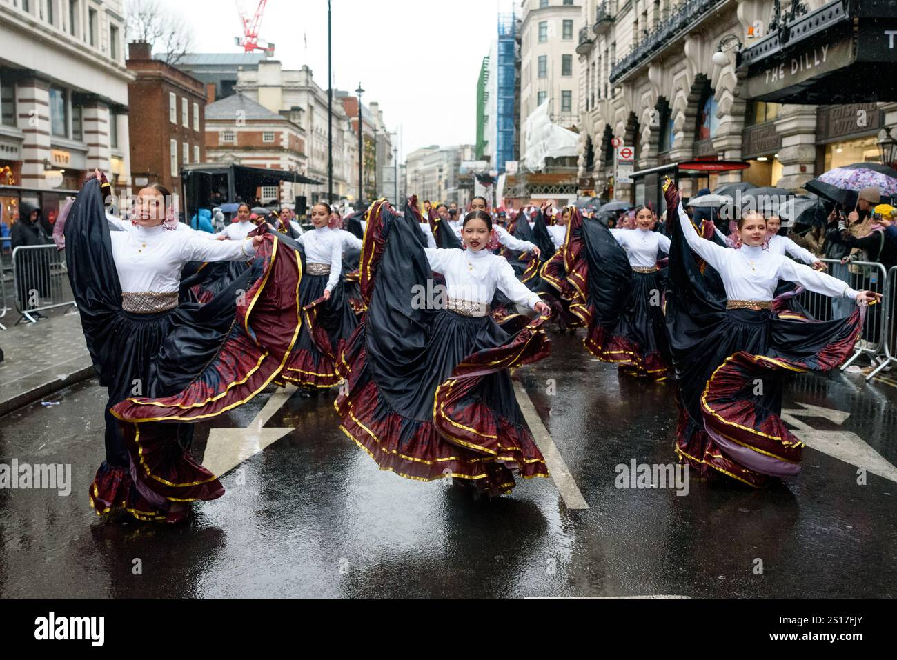 London, UK. 1 January 2025. Thousands of performers attend the London’s