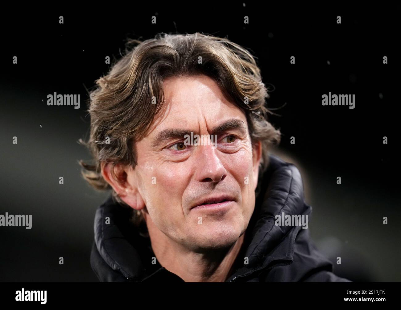 Brentford manager Thomas Frank before the Premier League match at the