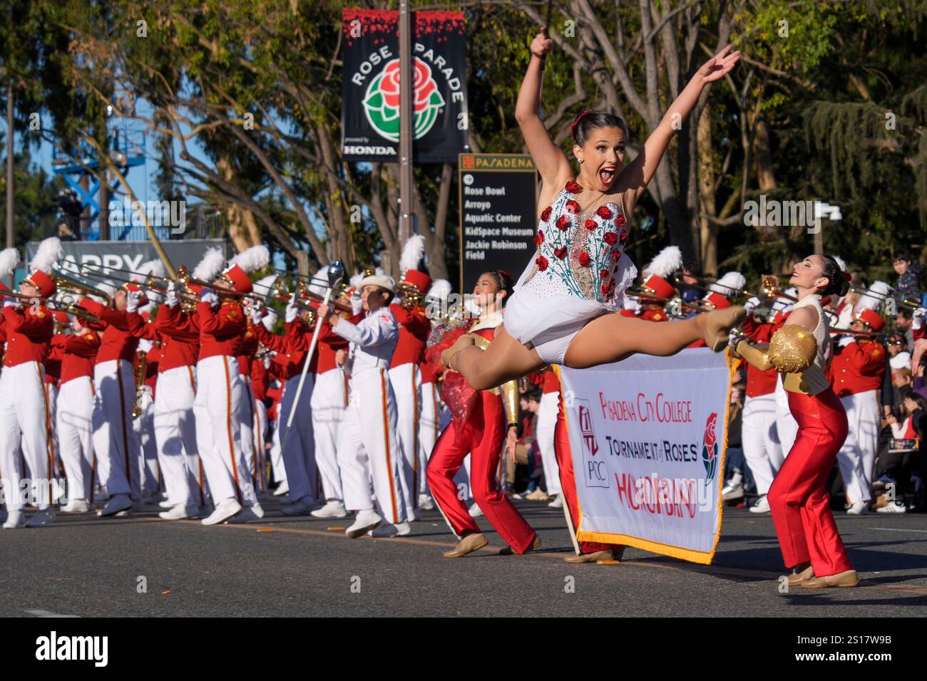 The Pasadena City College Tournament of Roses Rose Court performs at