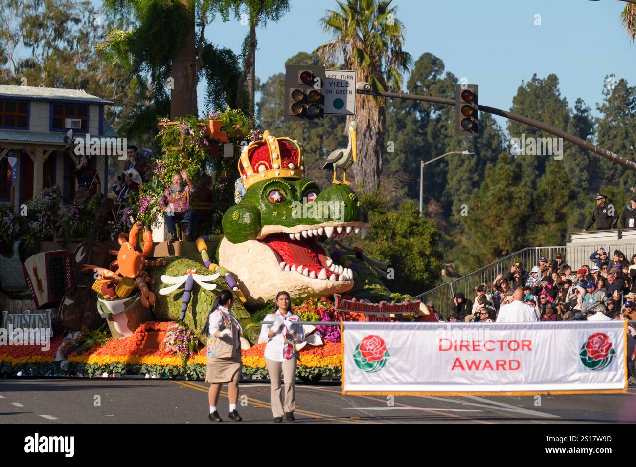 Louisiana's 2025 Tournament of Roses Parade float "Explore Louisiana