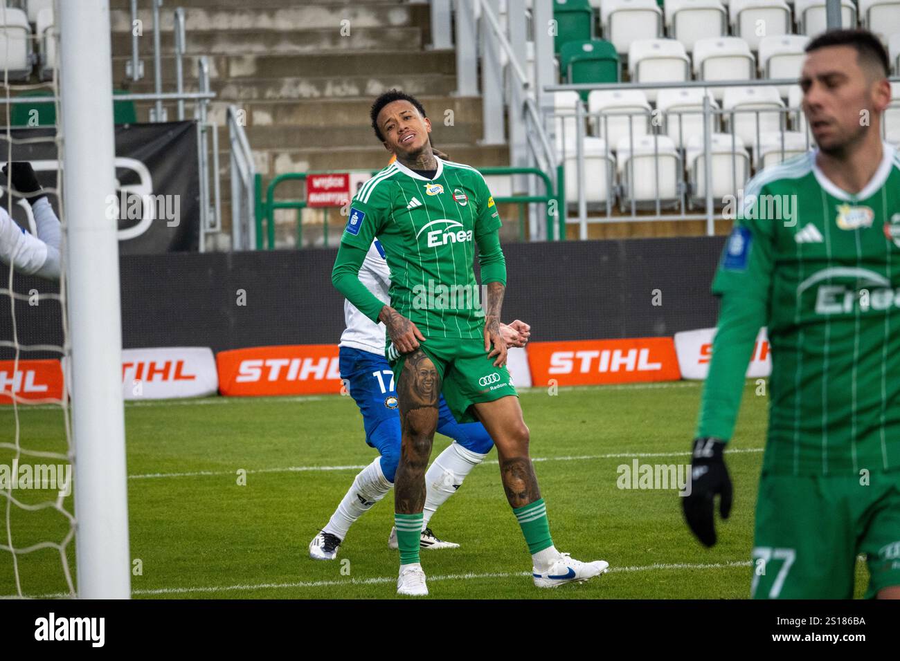 Radomiak Radom player Luizão during Radomiak Radom vs Stal Mielec. PKO BP Ekstraklasa. Stadion im. Braci Czachorów, Radom, poland Stock Photo