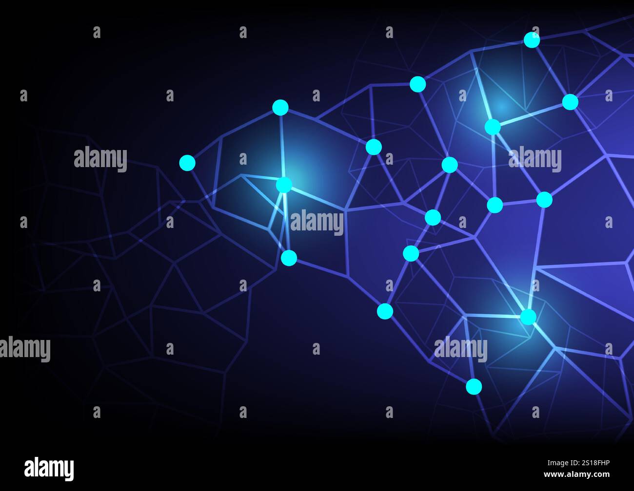Abstract background with geometric wireframe, stock vector Stock Vector