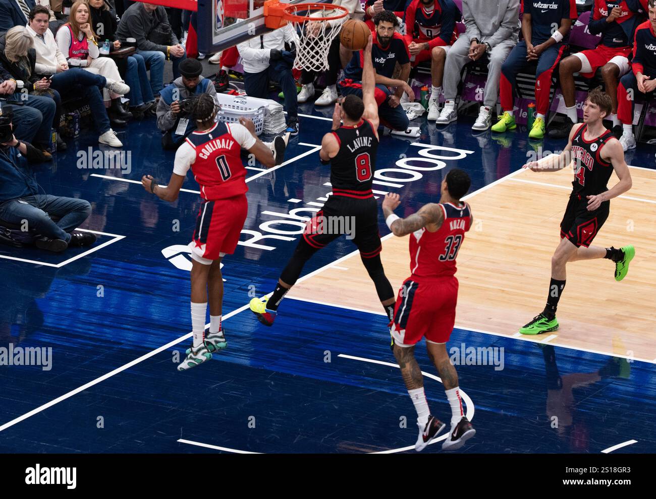 WASHINGTON, DC JANUARY 01 during a NBA game between the Washington