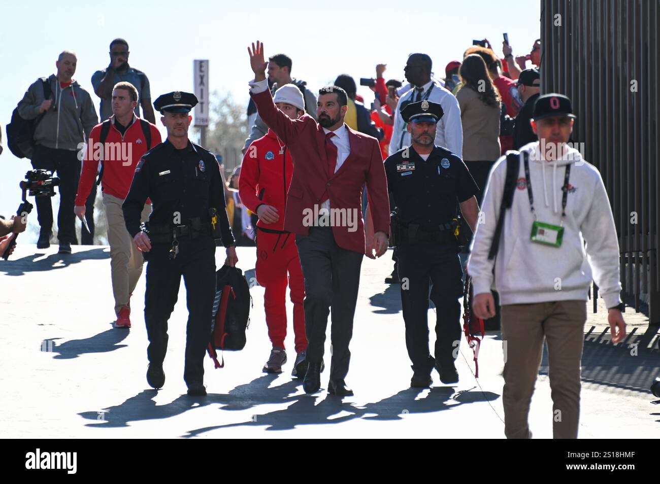 Ohio State Buckeyes head coach Ryan Day before the Rose Bowl game