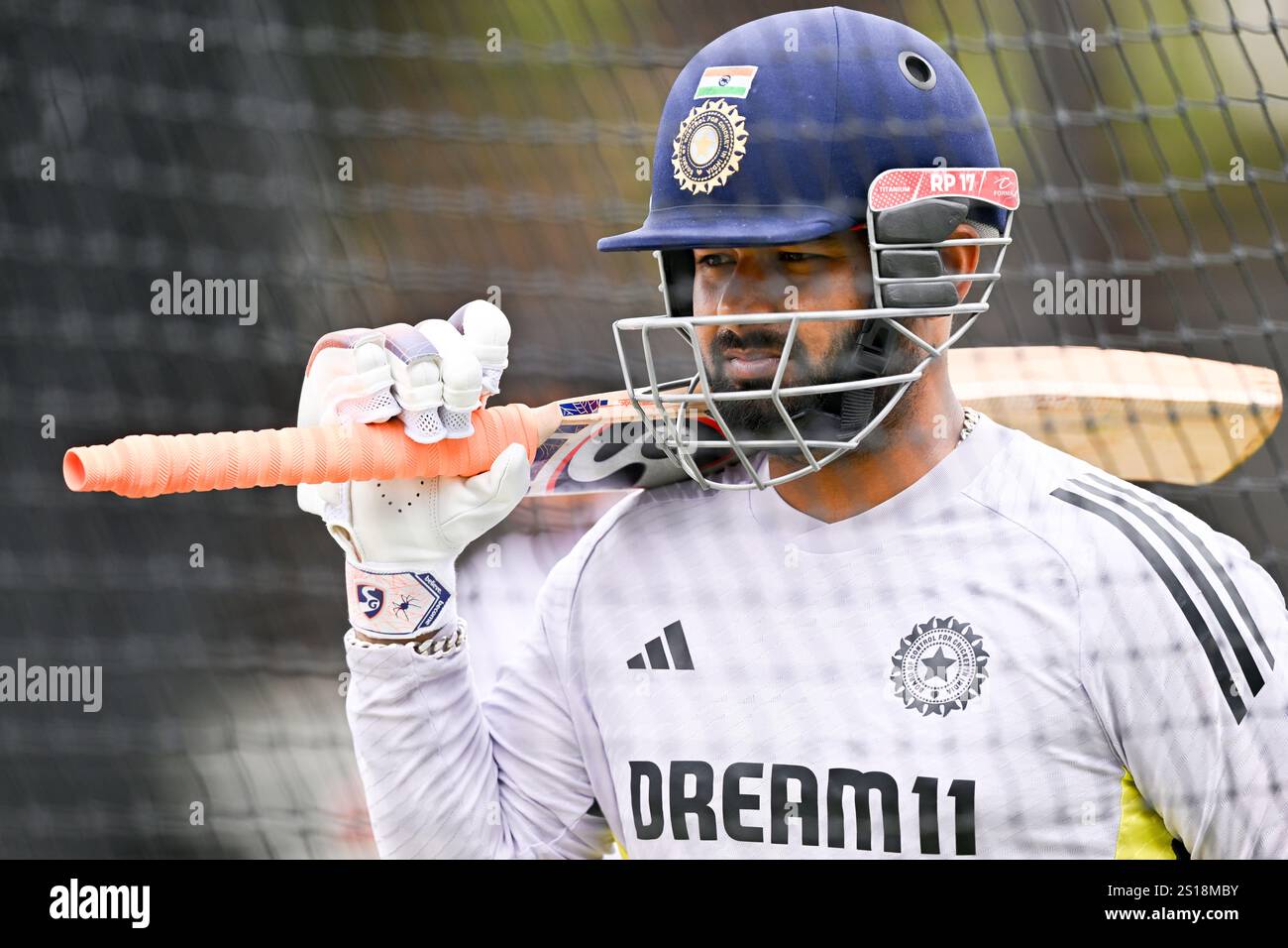India’s Rishabh Pant attends a practice session at the Sydney Cricket