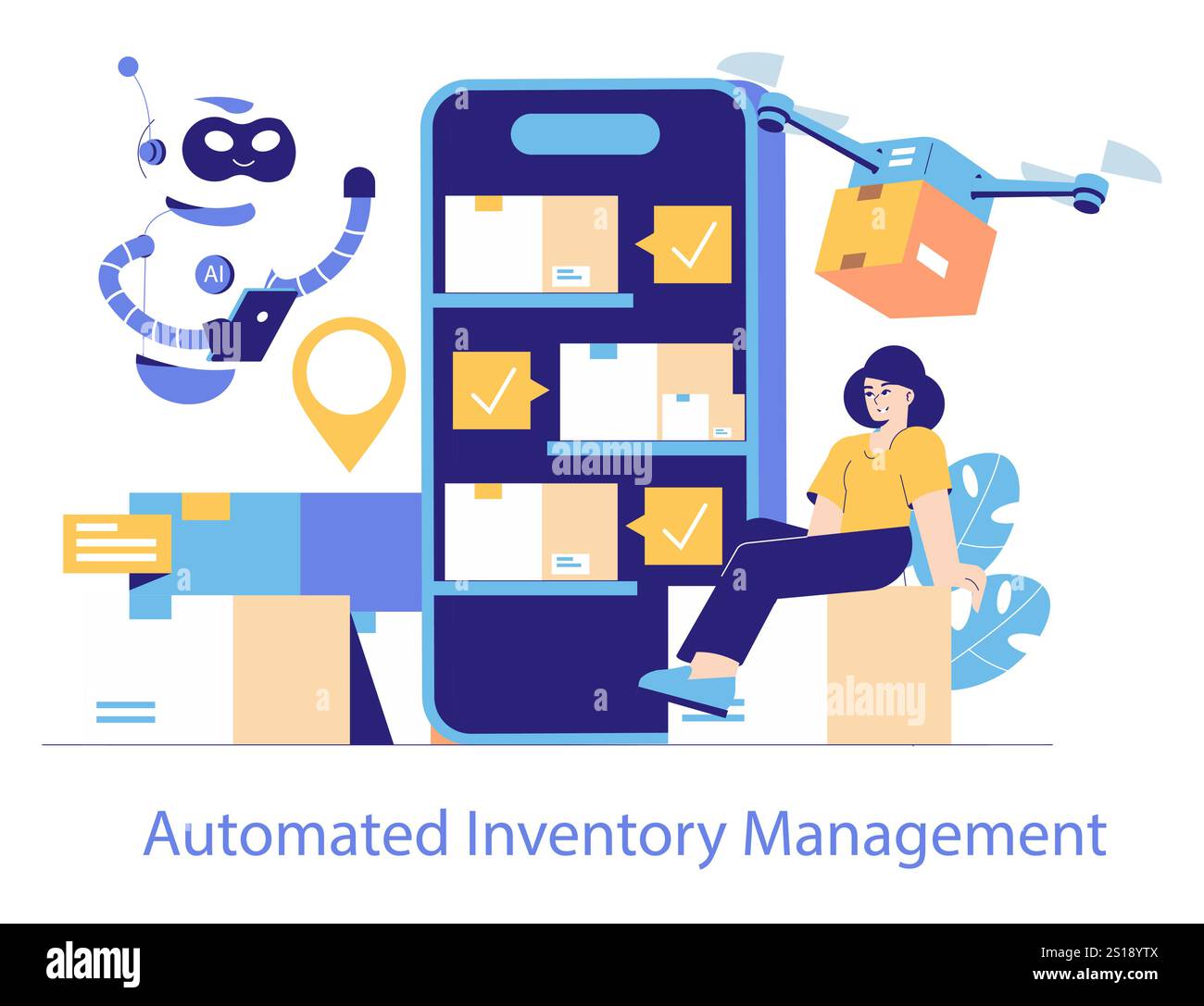 Logistics Automation Concept Streamlined Inventory Management Using Ai Logistics Automation Concept Streamlined Inventory Management Using Ai