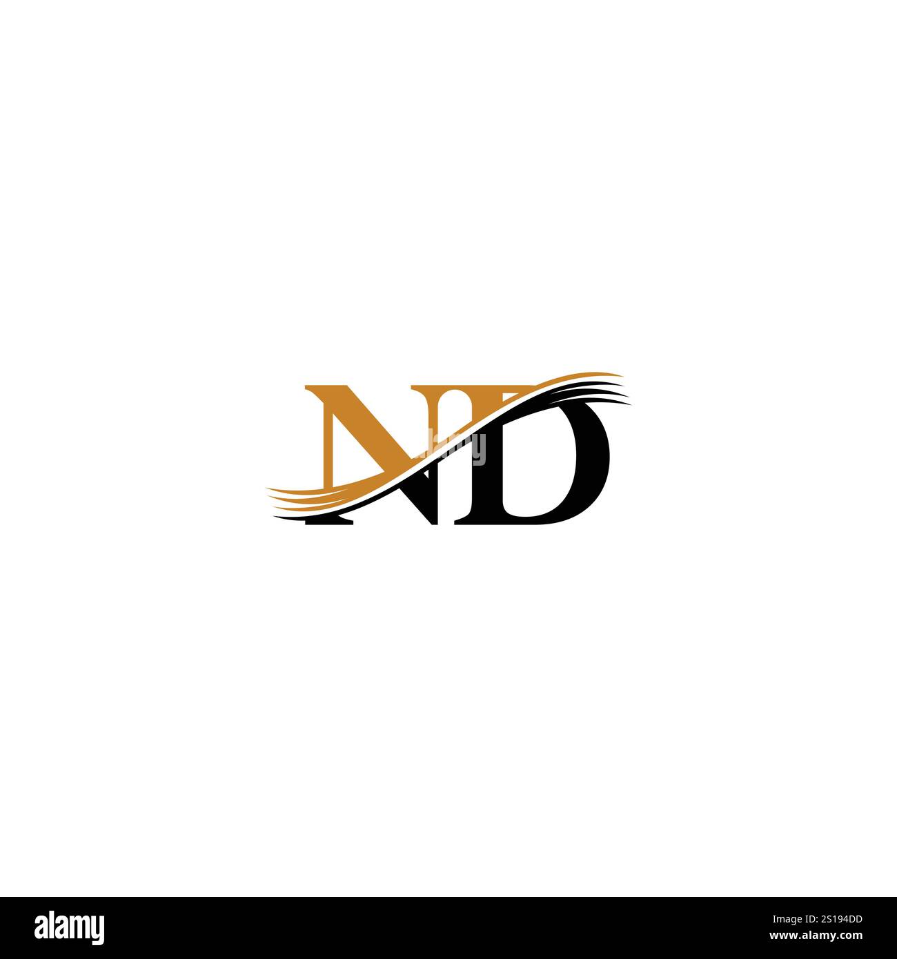 Nd Intials Clean and Creative ND DN Initials Monogram Logo Design Stock Vector ...