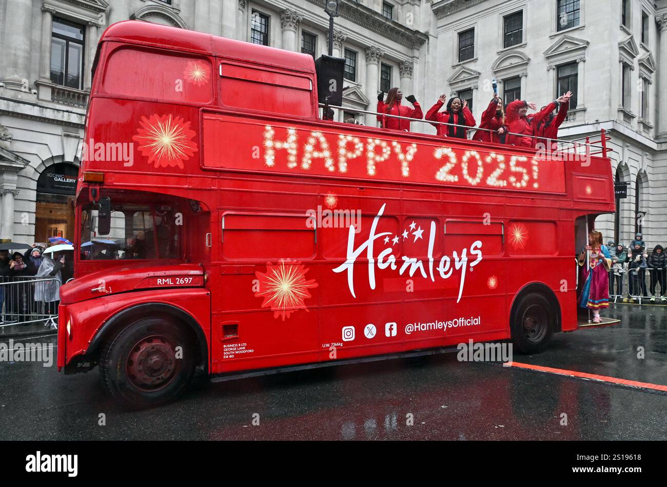 General Views during the London New Year's Day Parade 2025 in London