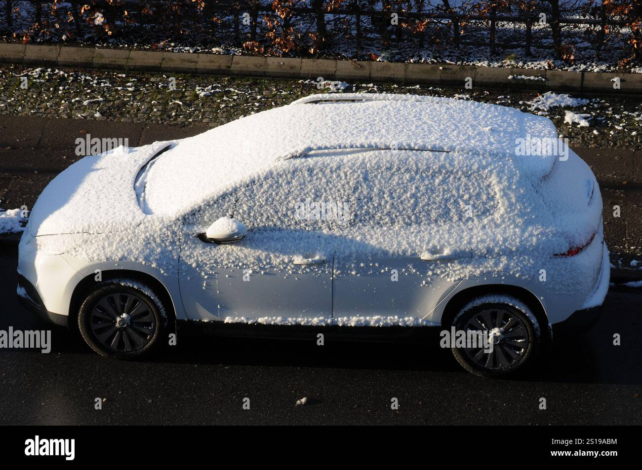 Copenhagen/ DenmarK/02 JANUARY 2025/ danish weather snow fall in ...