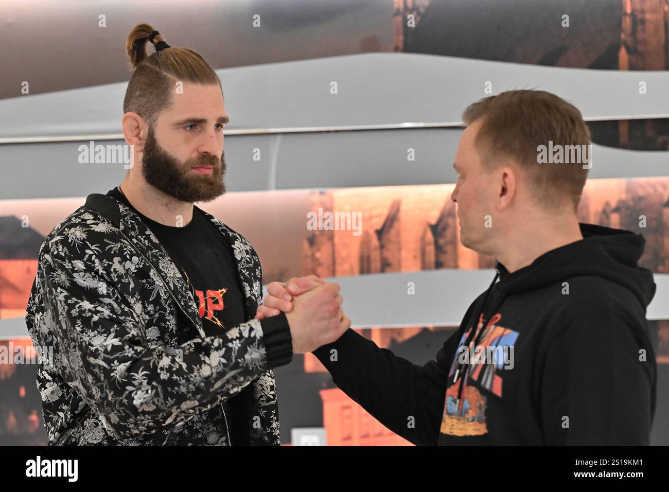 Czech MMA fighter Jiri Prochazka meets with reporters ahead of his ...