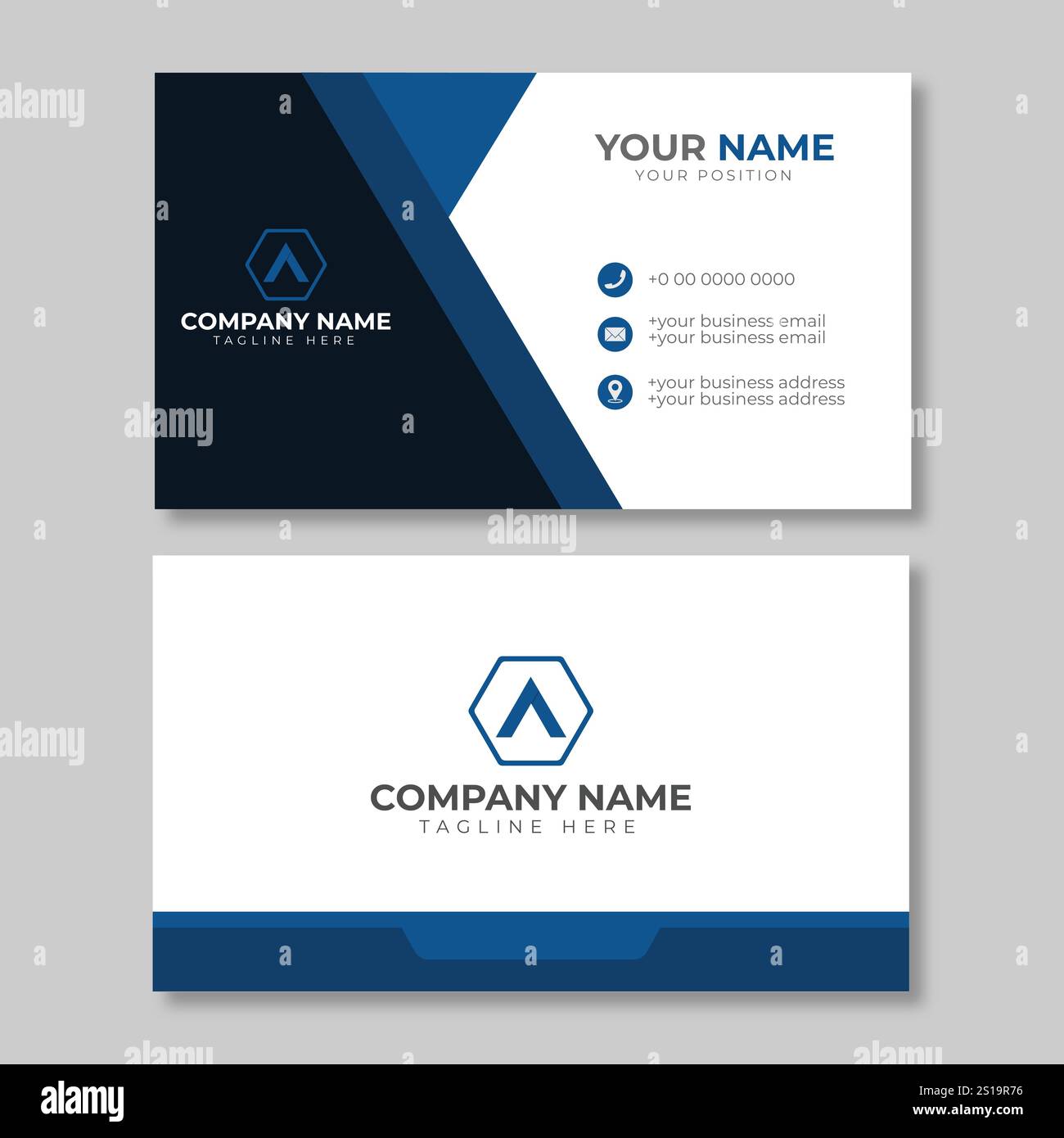 Business card design Stock Vector