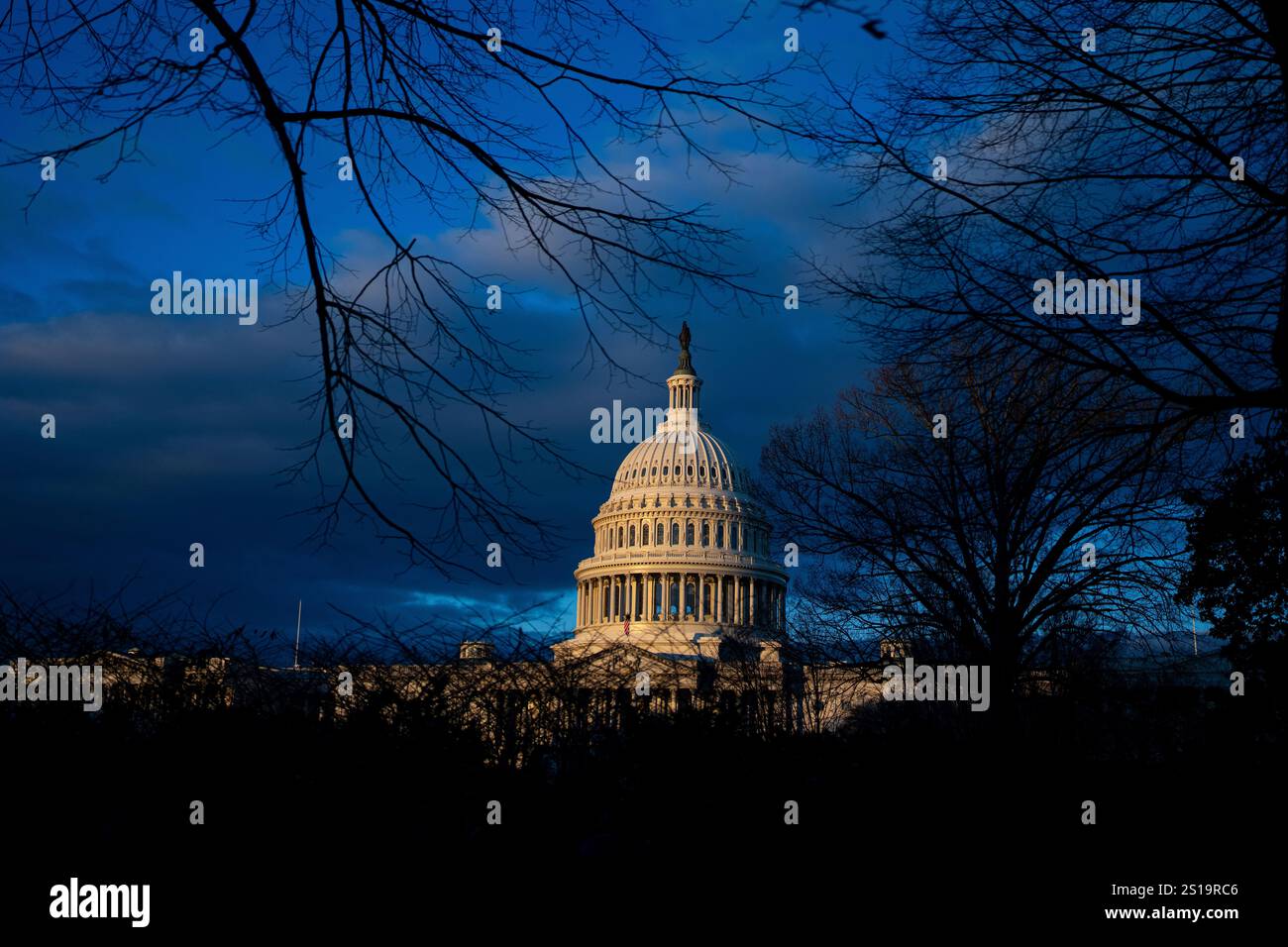 UNITED STATES JANUARY 2 Sunrise light hits the U.S. Capitol dome on