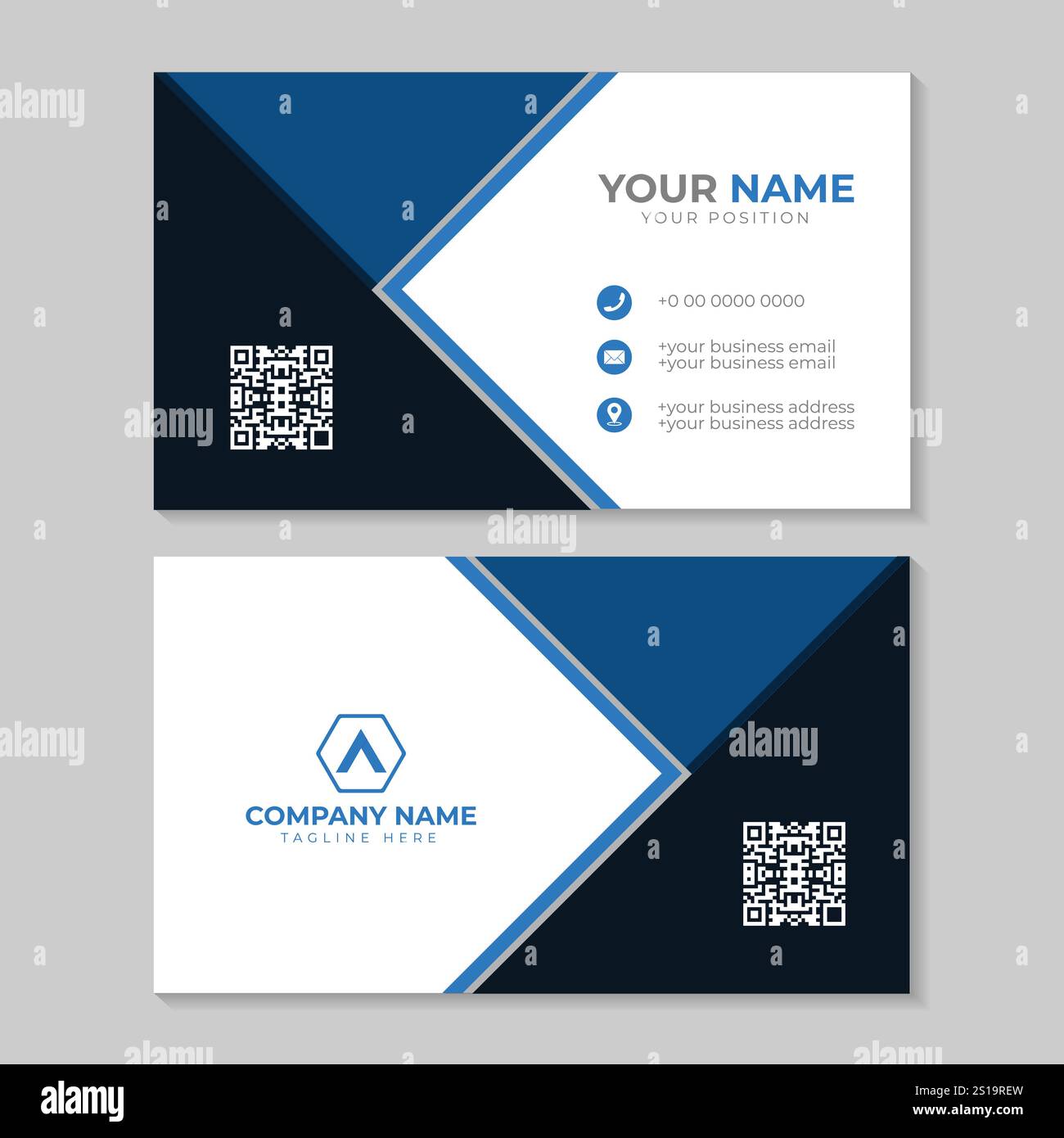 Business card design Stock Vector