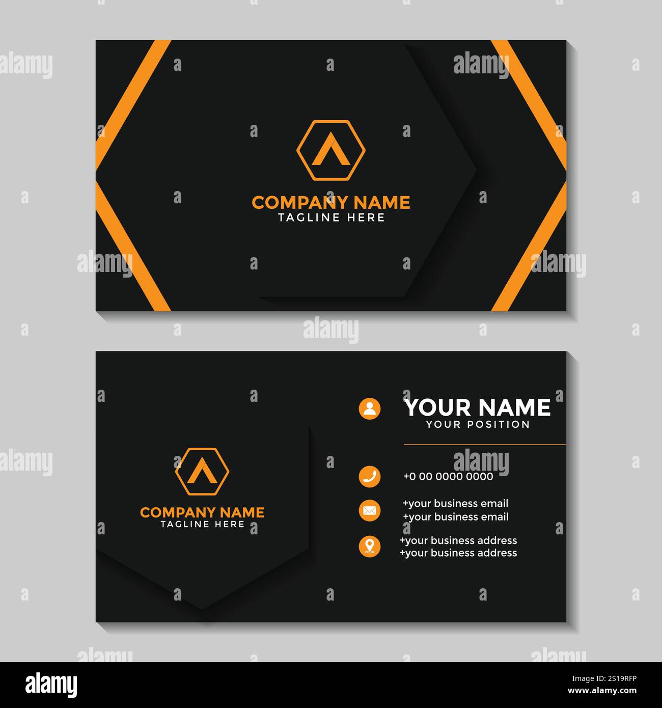 Simple and Clean Modern Business Card Design Stock Vector Image & Art ...