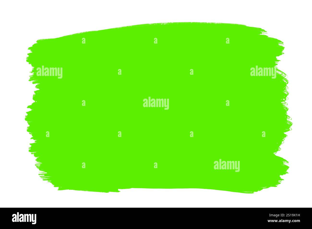 Green paint swatch isolated on white background Stock Photo