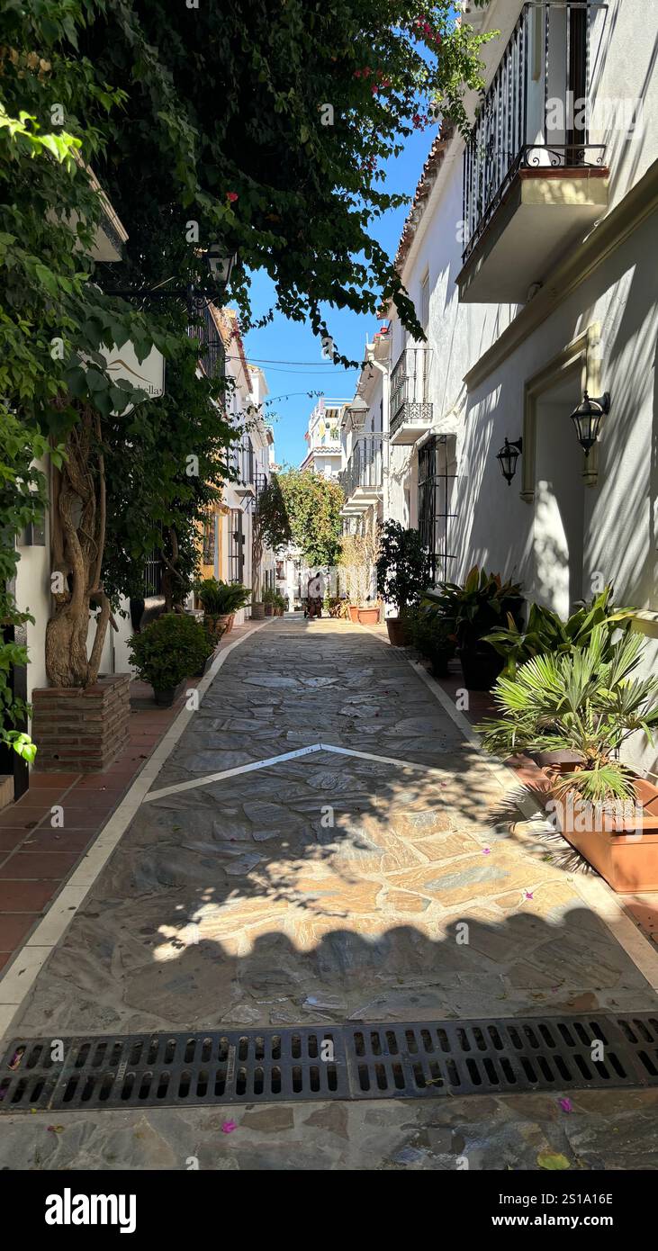 Malaga, Spain Streets and Beach - Smartphone Captured Stock Image