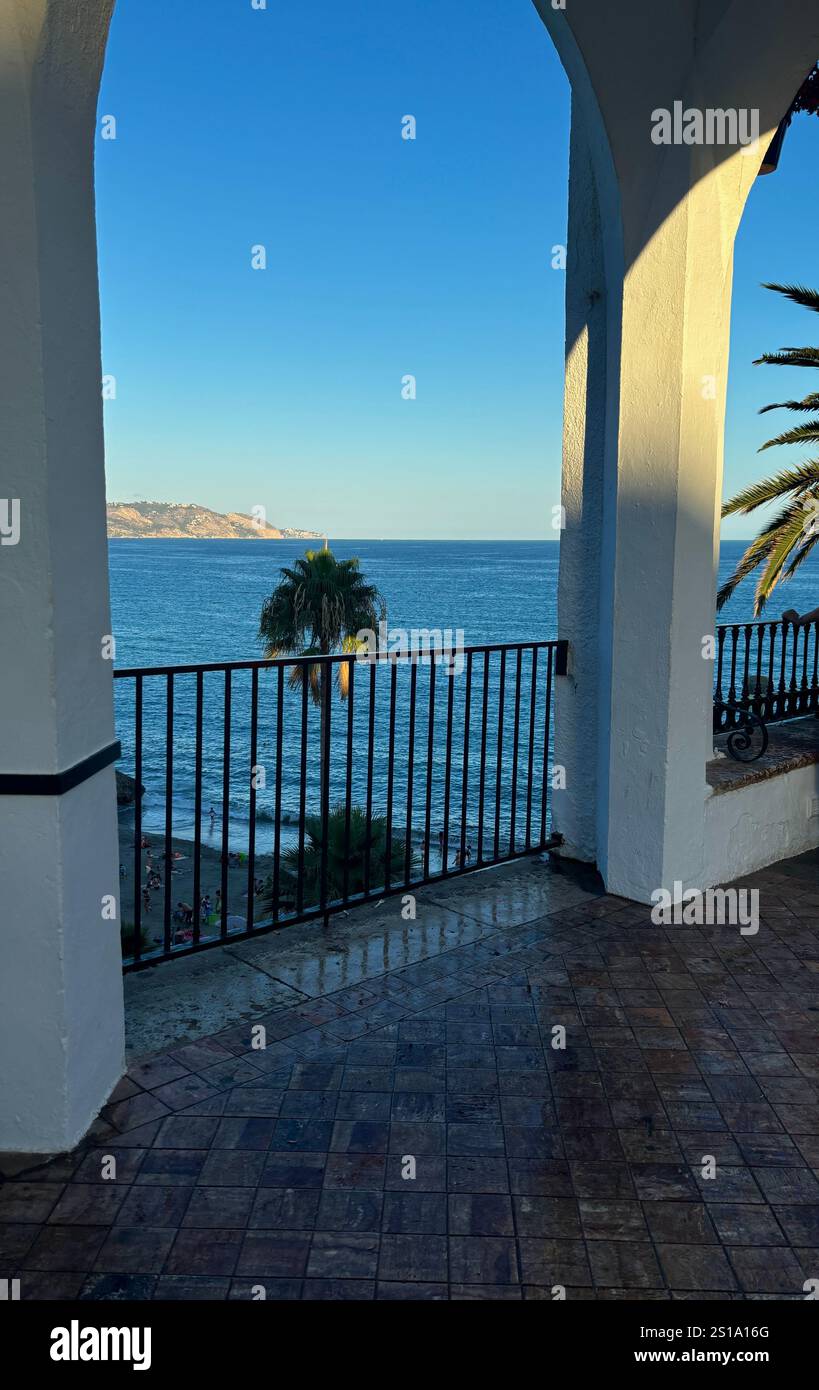 Malaga, Spain Streets and Beach - Smartphone Captured Stock Image