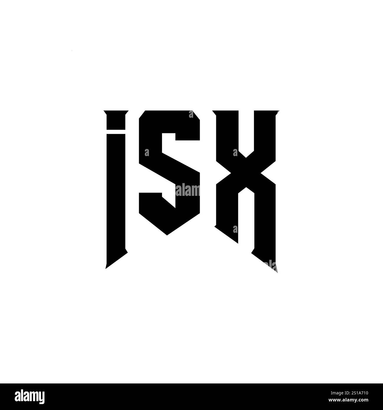 ISX letter logo design for technology company. ISX logo design black ...
